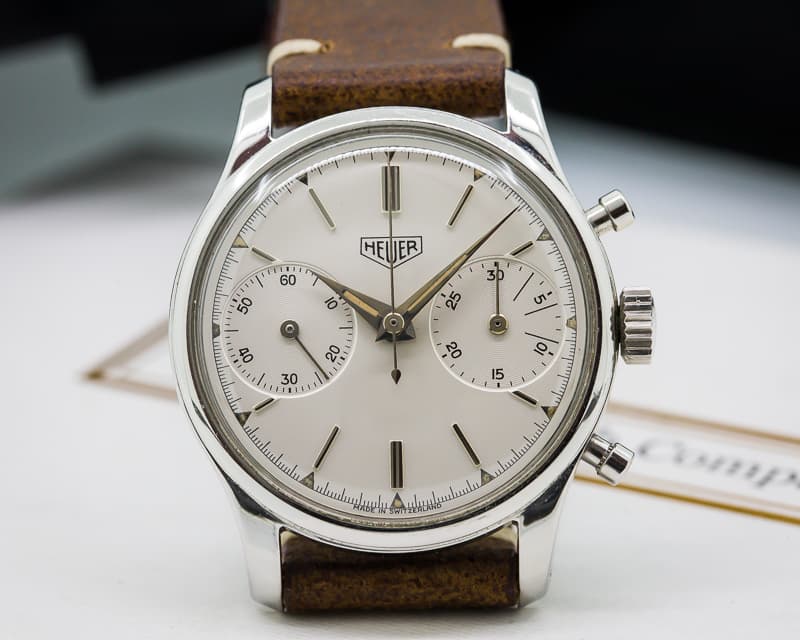 Heuer Vintage Pre-Carrera Valjoux 23 Chronograph SS