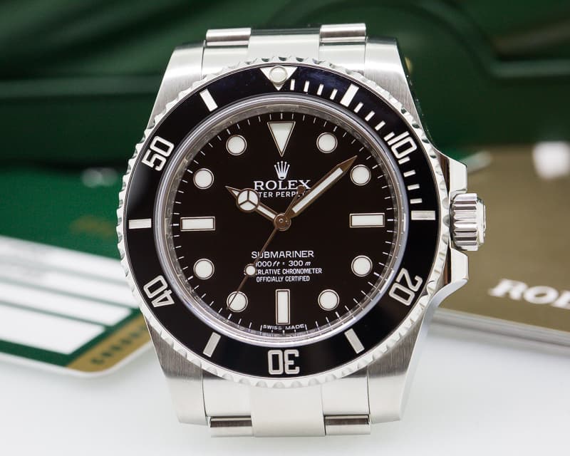 Rolex Submariner No Date Ceramic Bezel SS