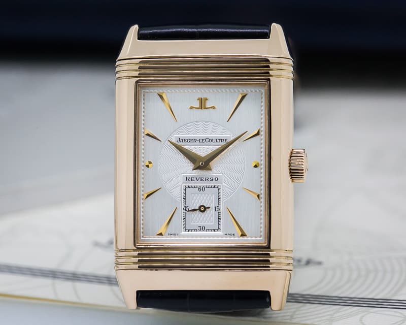 Jaeger LeCoultre Reverso Art Deco 18K Rose Gold / Deployant Buckle