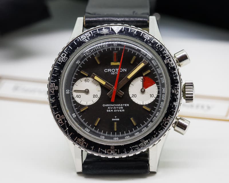 Croton Vintage Chronomaster Aviator Sea Diver SS