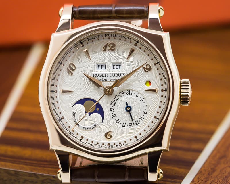Roger Dubuis Sympathie Perpetual Calendar 18K Rose Gold / Silver Dial