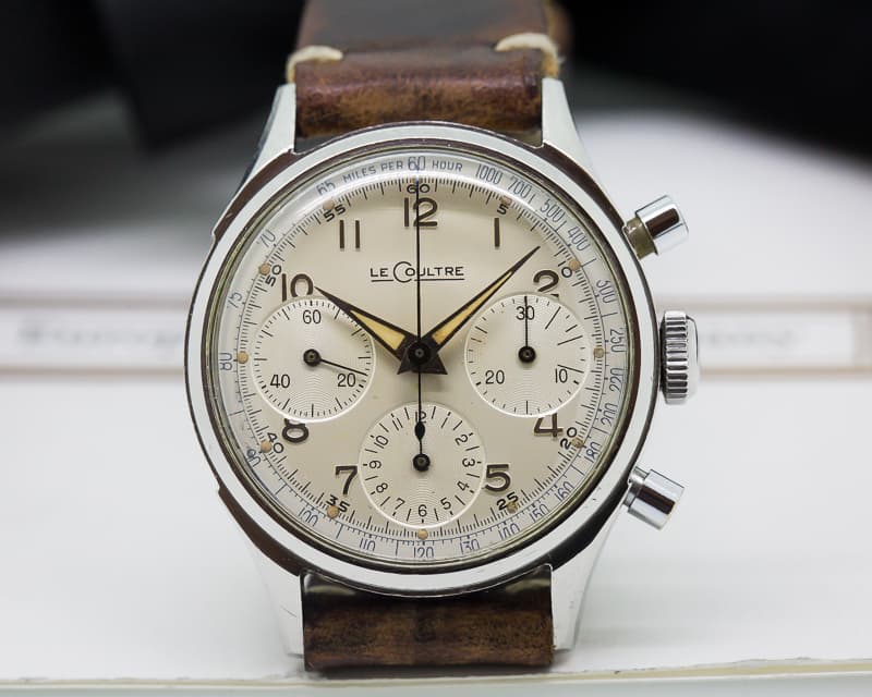 Jaeger LeCoultre Vintage Manual Chronograph Valjoux 72 SS
