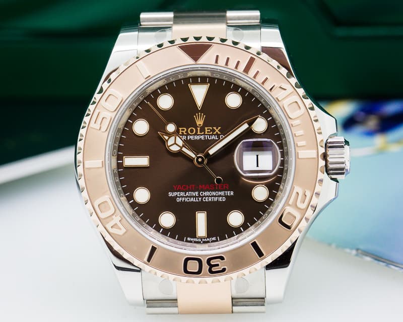 Rolex Yacht Master 18K / SS Chocolate Dial