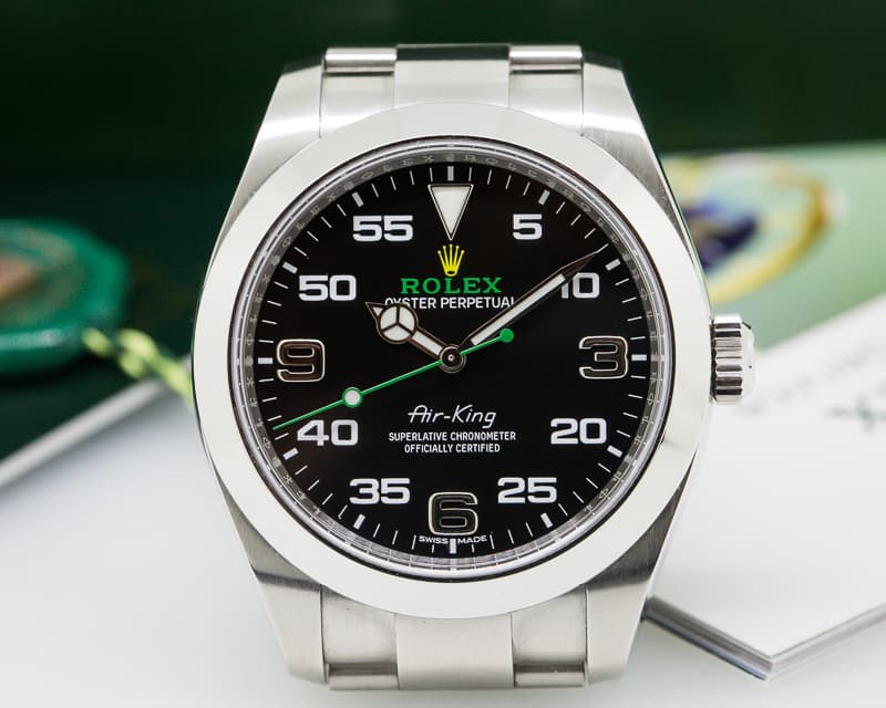 Rolex Air King Black Dial SS UNWORN