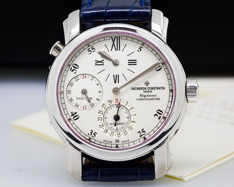 Vacheron Constantin Malte Dual Time Regulator 18K White Gold