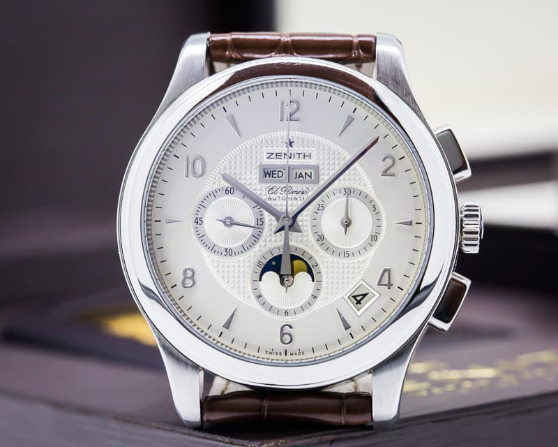Zenith Class T Moon El Primero Chronograph Silver Dial