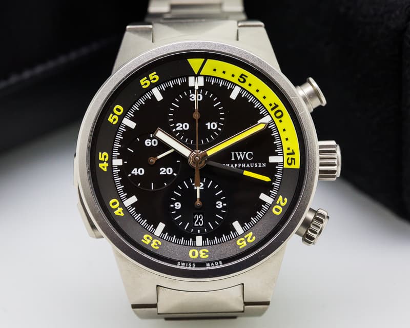 IWC Aquatimer Split Minute Chrono Titanium Black Dial