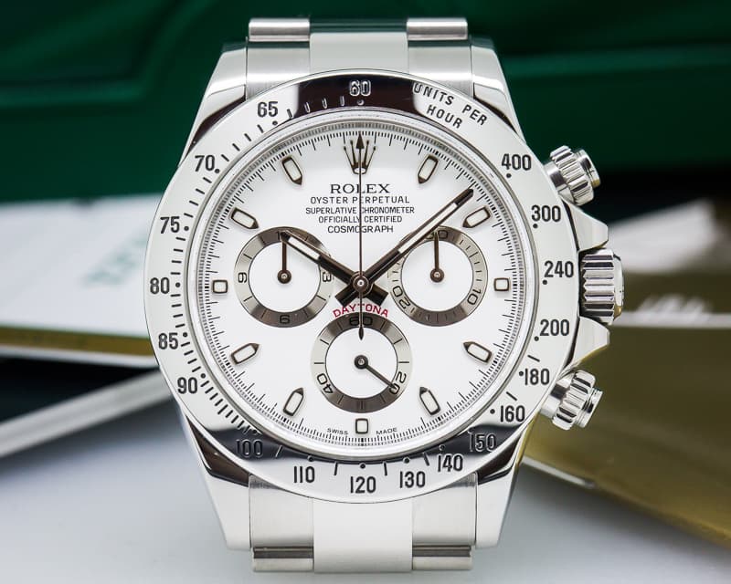 Rolex Daytona White Dial SS