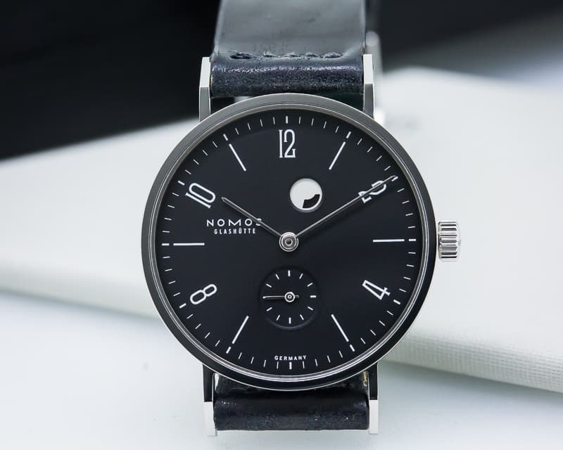 Nomos Tangente Steel Power Reserve Black Dial