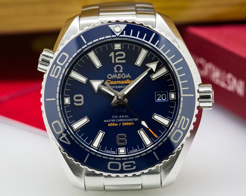 Omega Seamaster Planet Ocean Co-Axial Blue Dial SS / SS