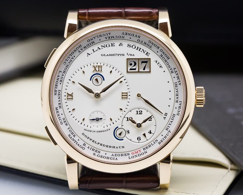 A. Lange and Sohne Lange 1 Time Zone 18K Rose Gold UNWORN