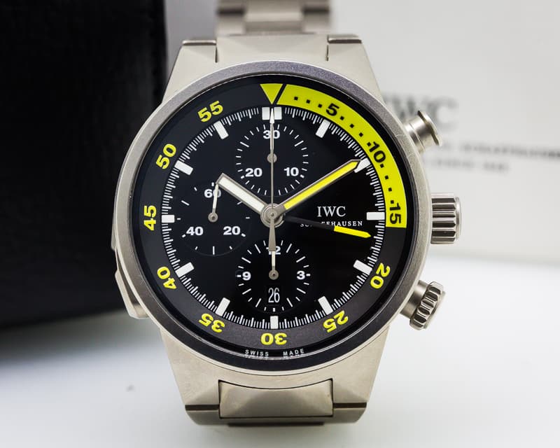 IWC Aquatimer Split Minute Chrono Titanium Black Dial