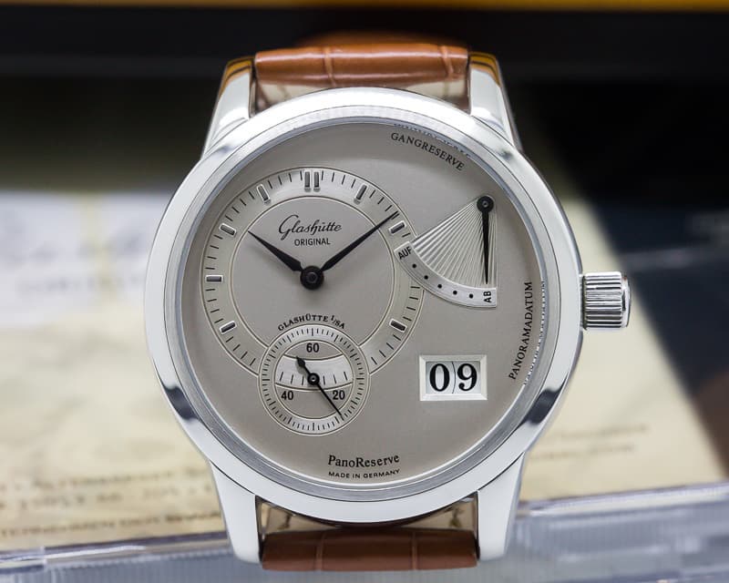 Glashutte Original PanoReserve SS Manual Wind Silver Dial 39MM