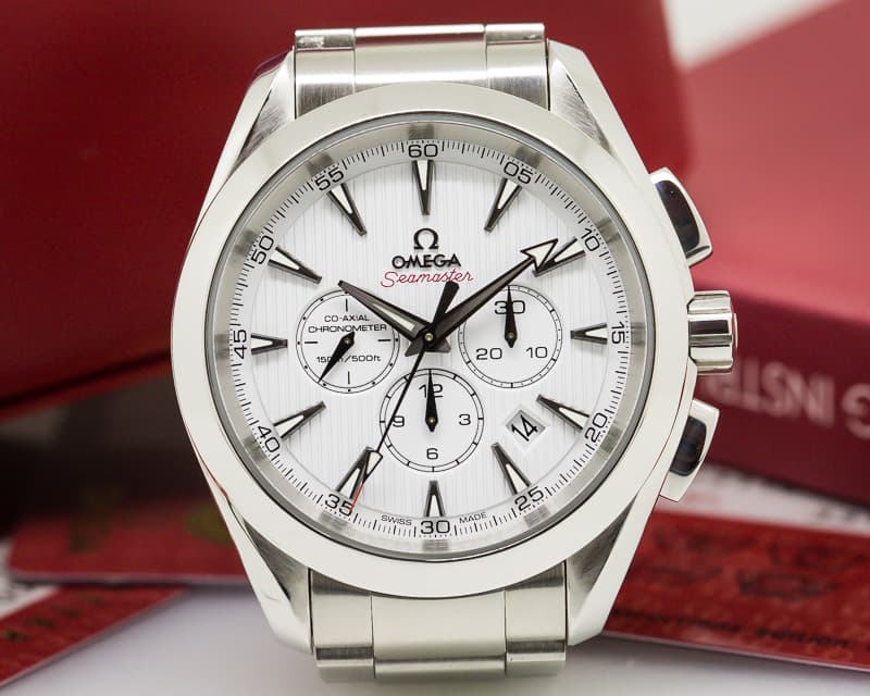 Omega Aqua Terra Chronograph Silver Dial