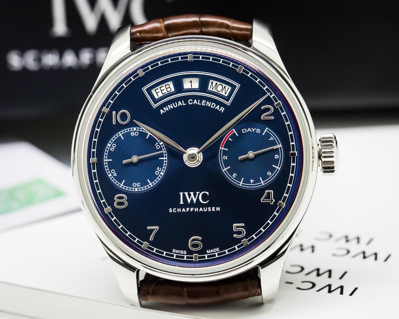IWC Portuguese Annual Calendar SS Blue Dial