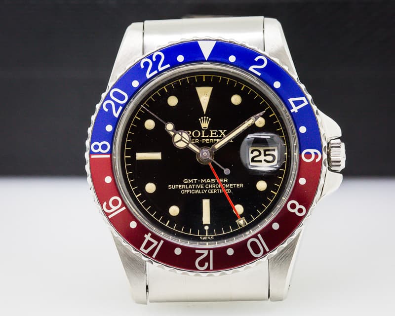 Rolex Vintage GMT Master Gilt Chapter Ring Exclamation GLOSSY + CLEAN