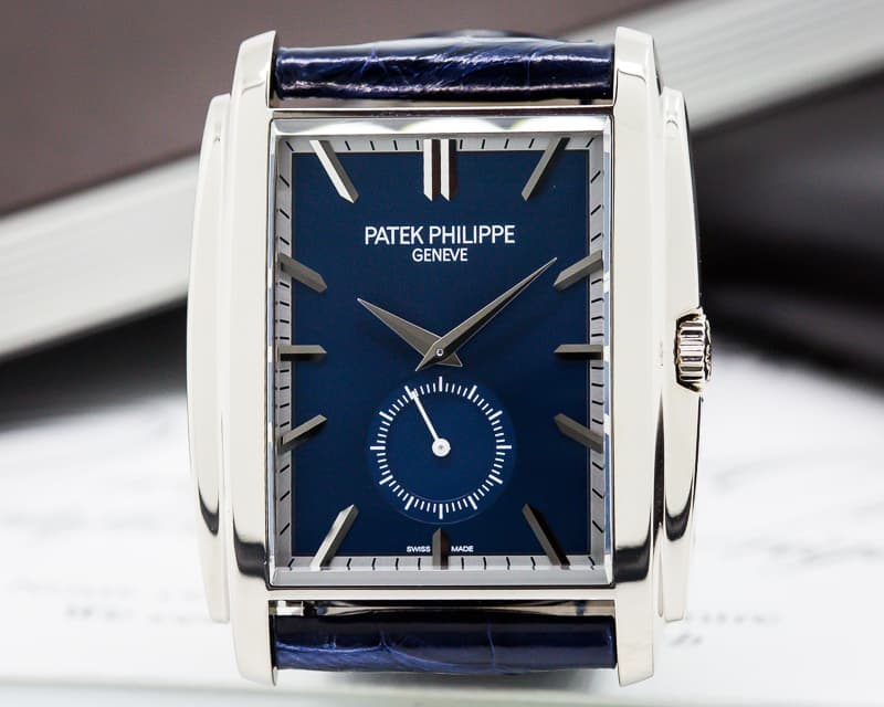 Patek Philippe Gondolo 18K White Gold Blue Dial Manual Wind