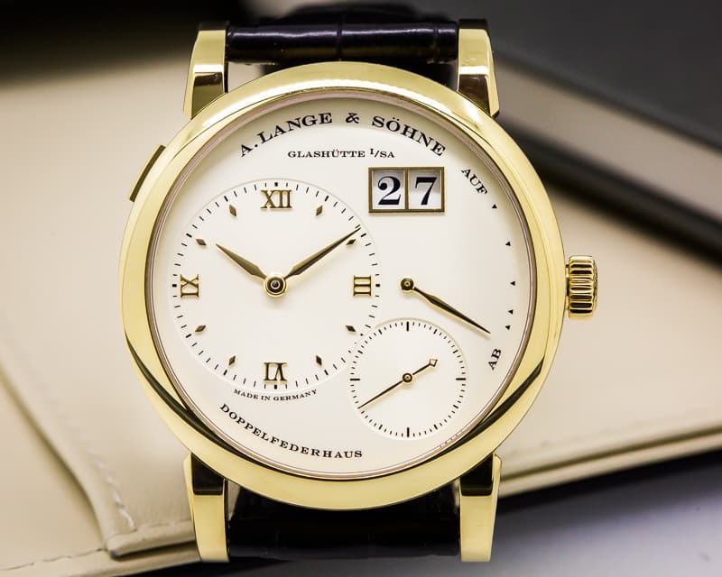 A. Lange and Sohne Lange 1 Yellow Gold Champagne Dial