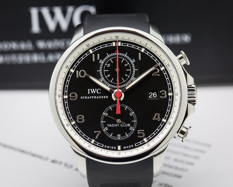 IWC IWC Portuguese Yacht Club Flyback SS Black Dial