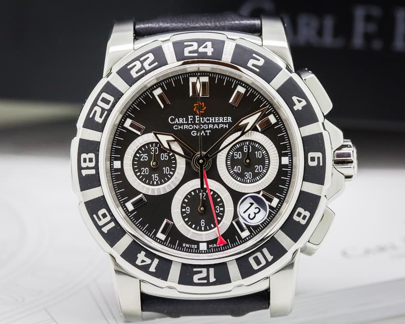 Bucherer Patravi Travelgraph SS Black Dial