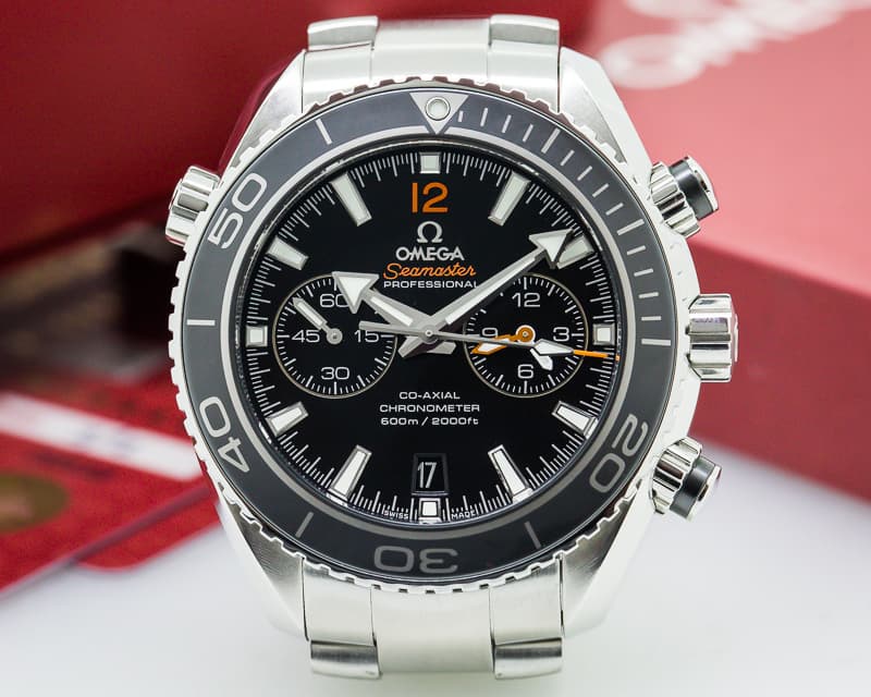 Omega Planet Ocean Co-Axial Chronograph Black Dial SS / SS