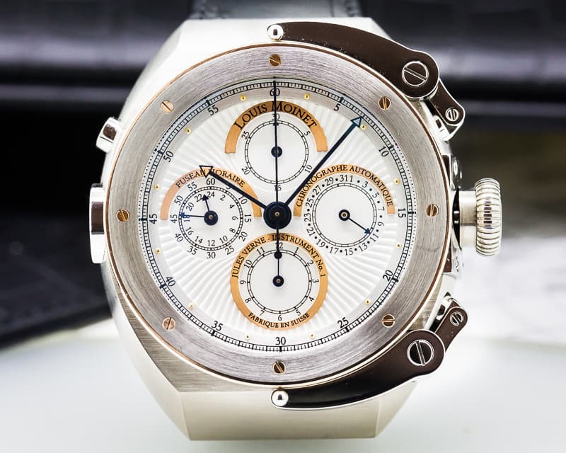 Louis Moinet Jules Verne Instrument I SS White Dial Limited 46.3MM