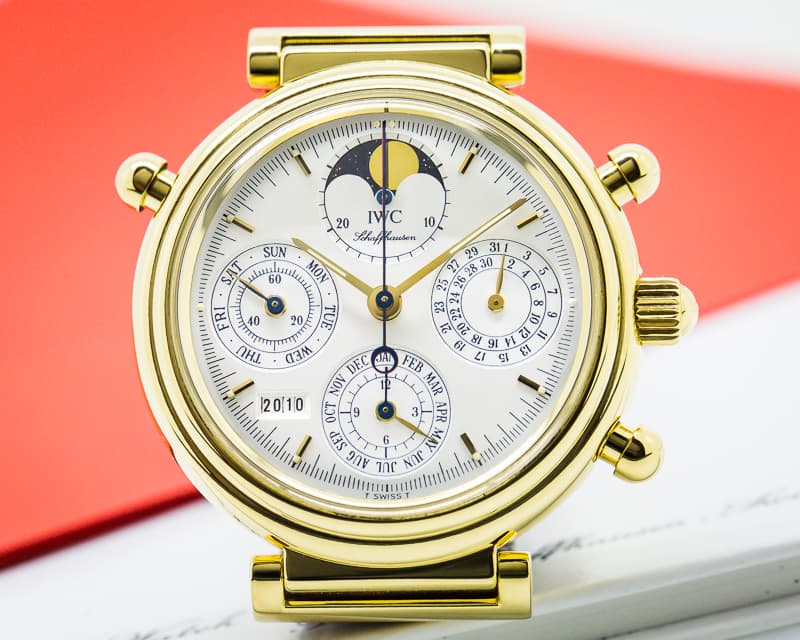 IWC Da Vinci Perpetual Calendar Chronograph Split Second 18K Yellow Gold