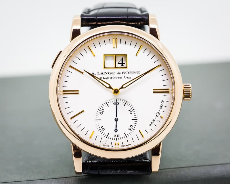 A. Lange and Sohne Langematik Sax - O - Mat Big Date 18K Rose Gold