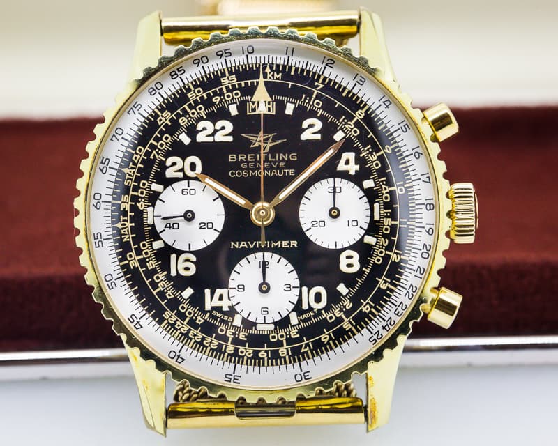 Breitling Vintage Navitimer Cosmonaute Gold Plated Circa 1966