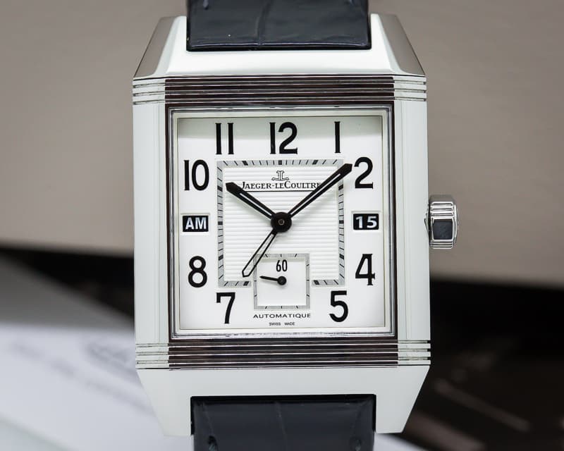 Jaeger LeCoultre Reverso Squadra Hometime SS / Alligator