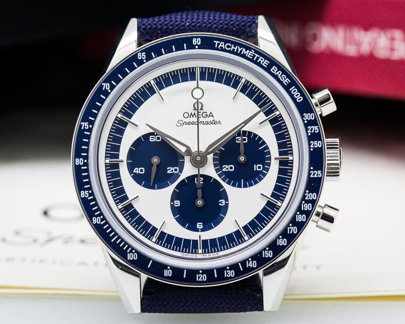 Omega Speedmaster CK 2998 Silver / Blue Dial SS LIMITED