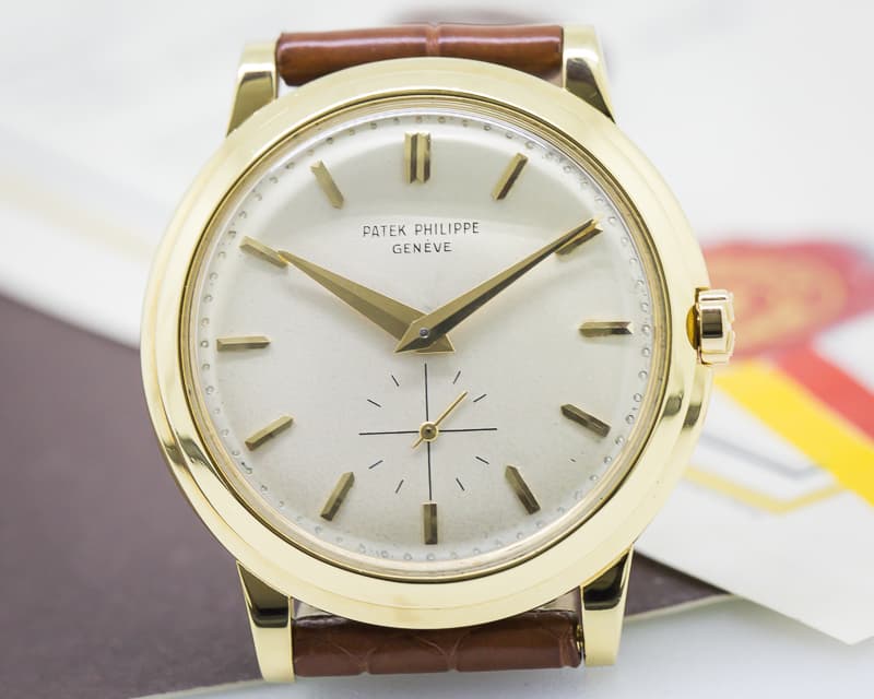 Patek Philippe Calatrava 2552 Automatic 'DISCO VOLANTE' 18K Yellow Gold