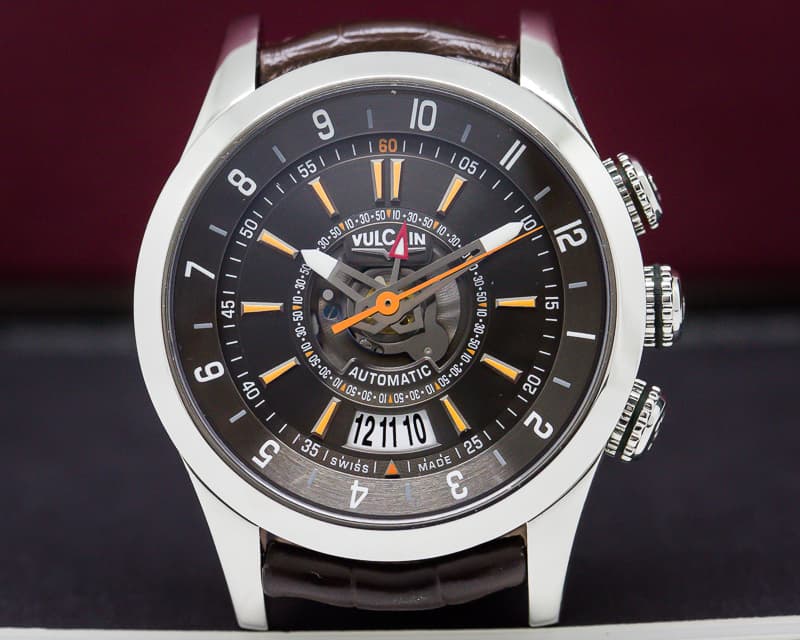 Vulcain Revolution Dual Time SS Black Dial
