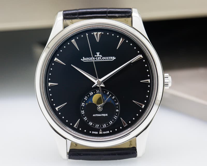 Jaeger LeCoultre Master Ultra Thin Moon SS Black Dial NOVELTY