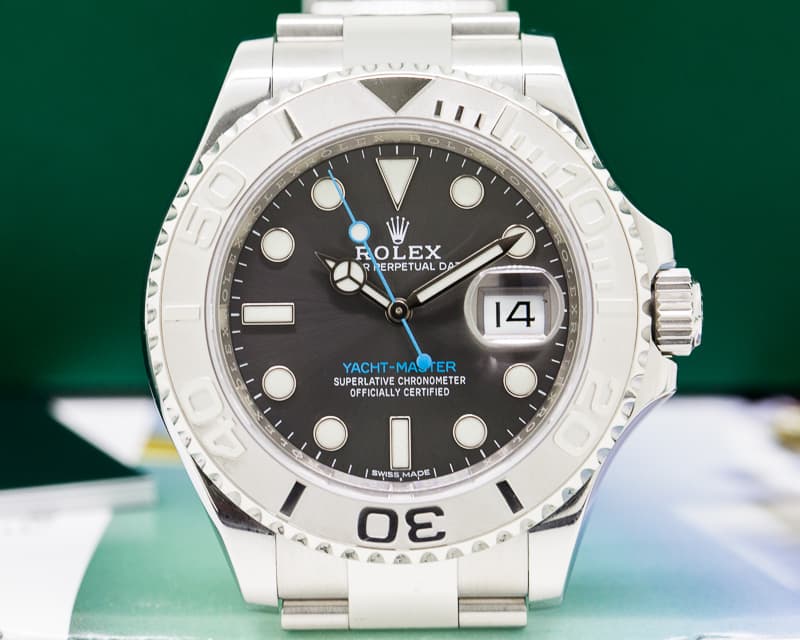 Rolex Yacht Master SS Rhodium Dial / Platinum Bezel