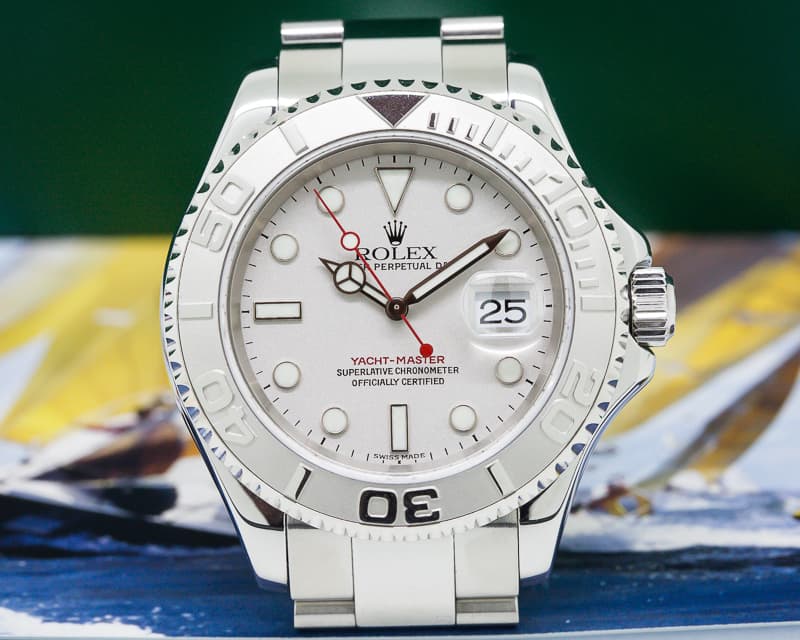 Rolex Yacht Master 16622 SS Platinum Bezel