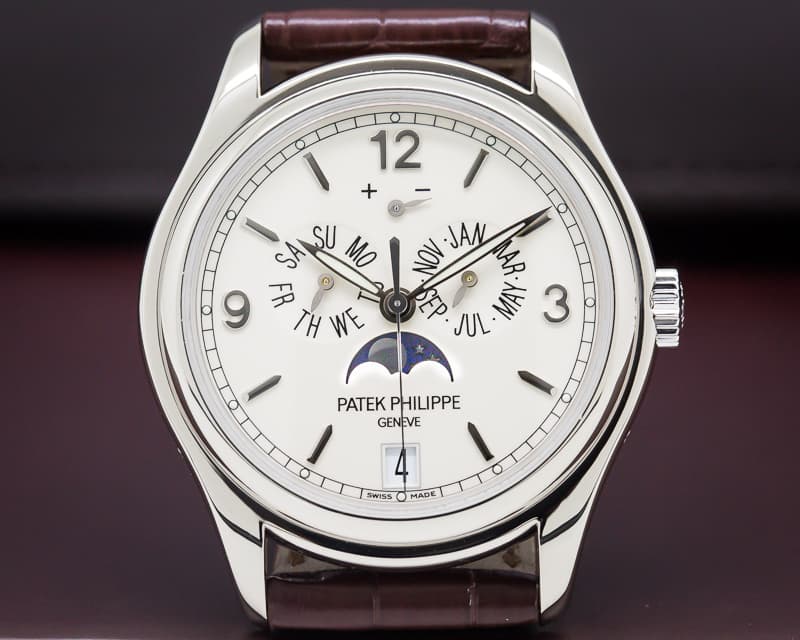 Patek Philippe Annual Calendar 18K White Gold Porcelain Dial