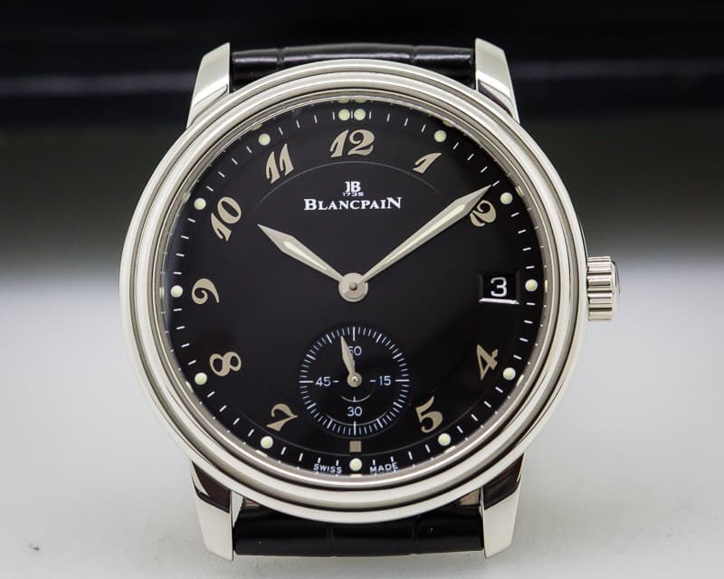 Blancpain Ultra Thin Automatic 100HR Black Arabic Dial