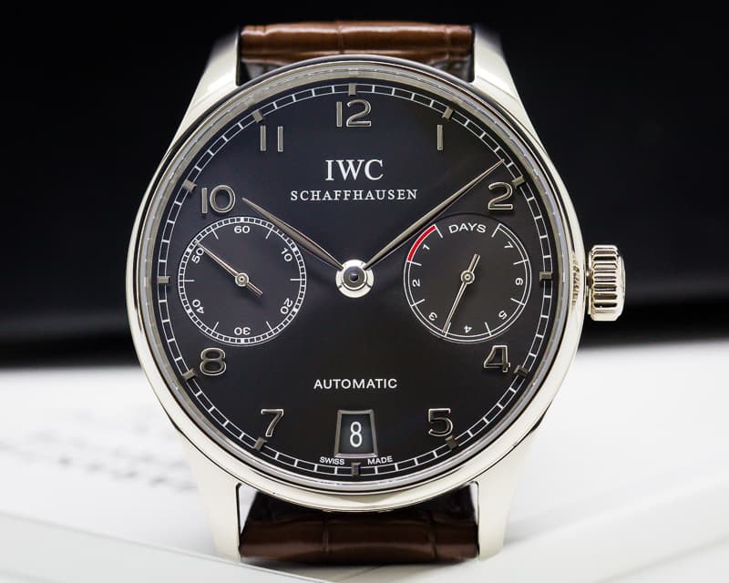IWC Portuguese 7 Day Automatic 18K White Gold / Grey Dial
