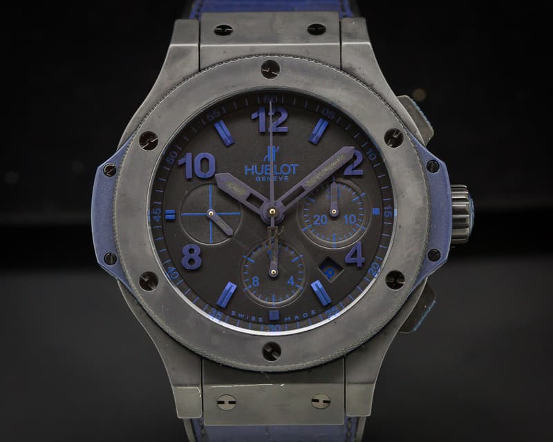 Hublot Big Bang All Black Blue Ceramic / Rubber