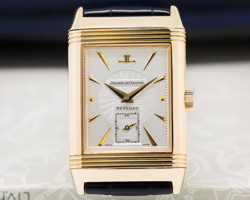 Jaeger LeCoultre Reverso Art Deco 18K Rose Gold / Deployant Buckle