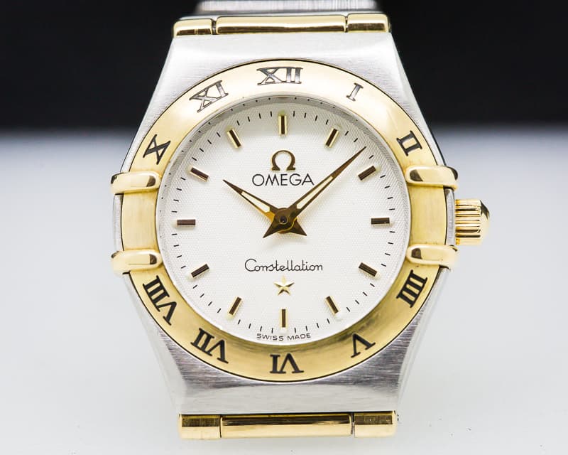 Omega Ladies Constellation 1262.30.00 95 Mini Quartz Silver Dial 18K / SS