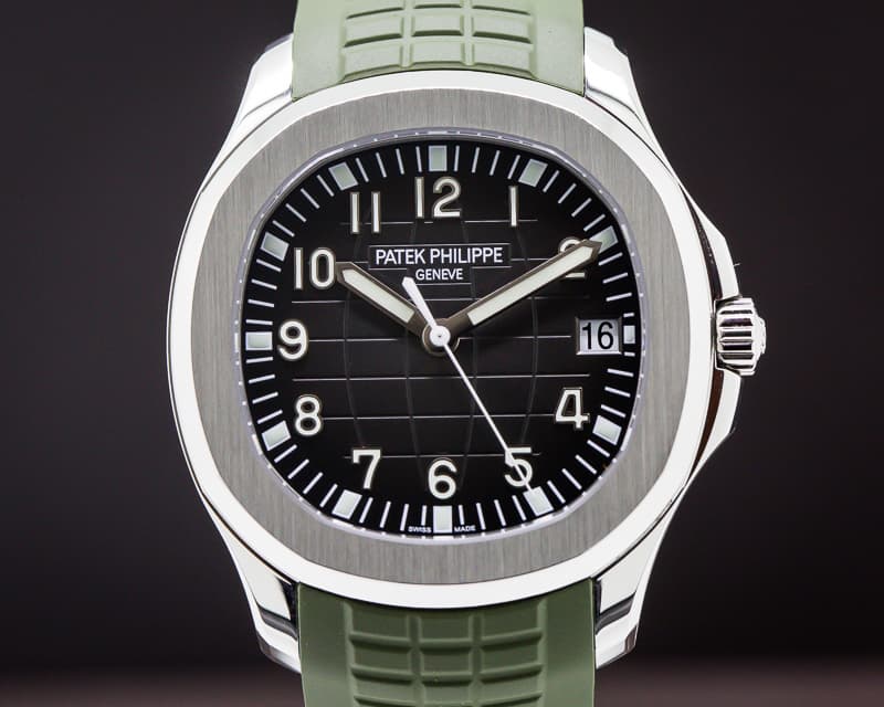 Patek Philippe Aquanaut SS / GREEN Rubber strap