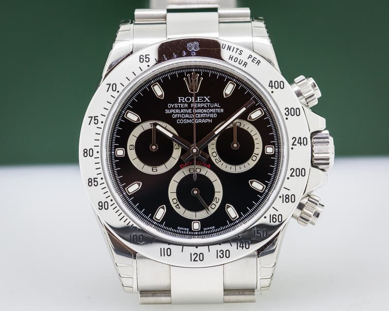 Rolex Daytona Black Dial SS NEW OLD STOCK
