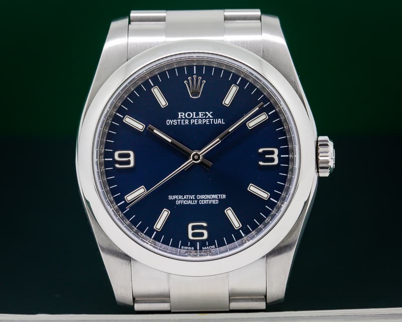 Rolex Oyster Perpetual SS Blue Dial