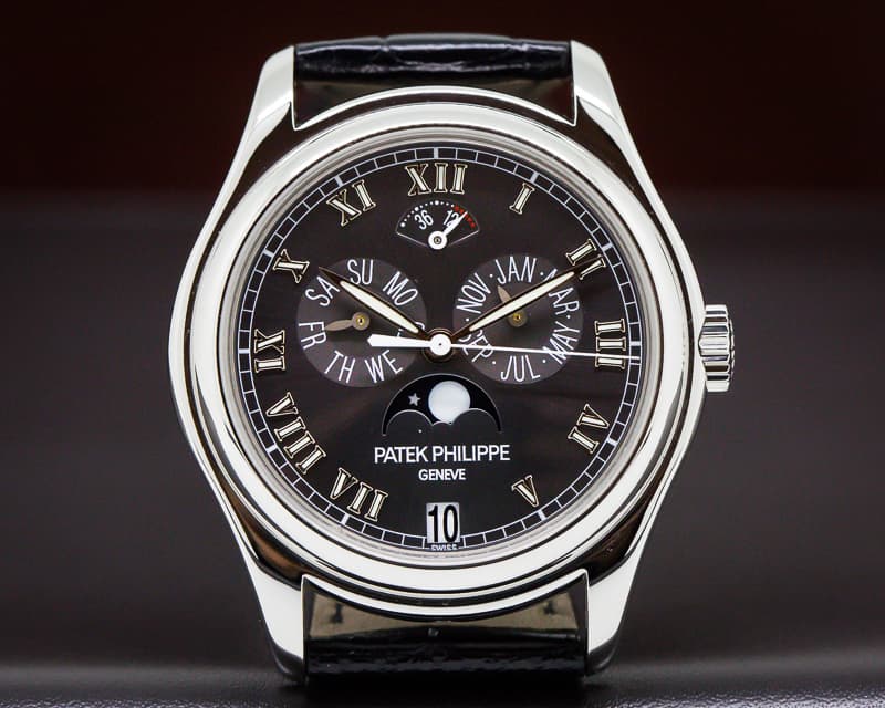 Patek Philippe Annual Calendar Power Reserve Grey Dial Platinum