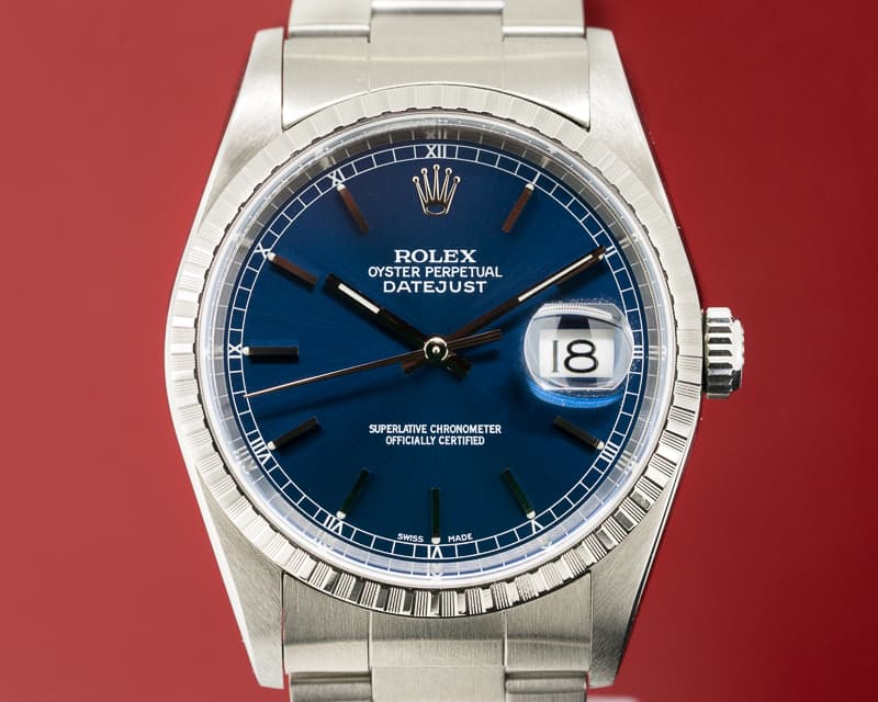 Rolex Datejust Blue Dial SS Oyster