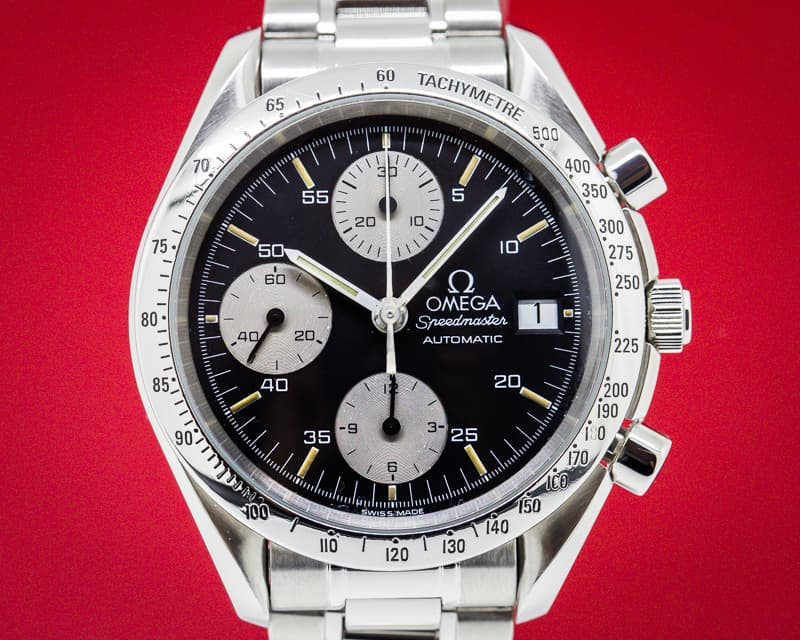 Omega Speedmaster Automatic Chronograph Black Dial SS