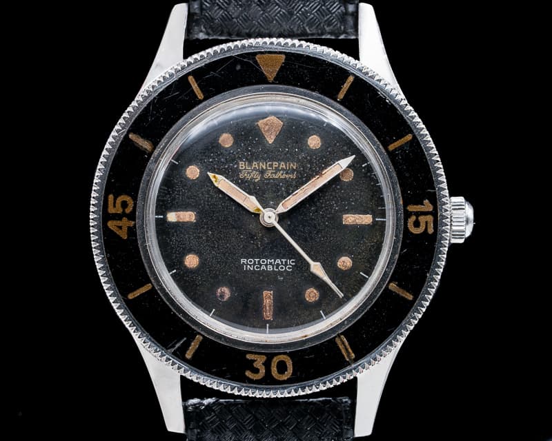 Blancpain Vintage Gilt Fifty Fathoms Rotomatic Incabloc MILITARY + EARLY SN