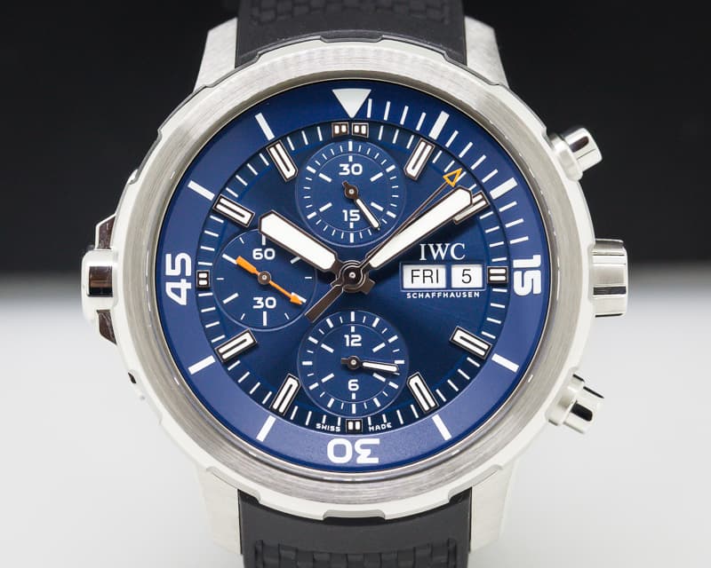 IWC Aquatimer Chronograph SS / Rubber Blue Dial
